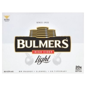 BULMERS LIGHT BOTTLE PACK 20 X 300ML 18.00 €