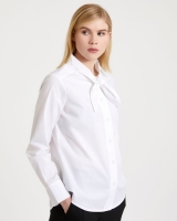Dunnes Stores  Carolyn Donnelly The Edit Tie Neck Cotton Shirt