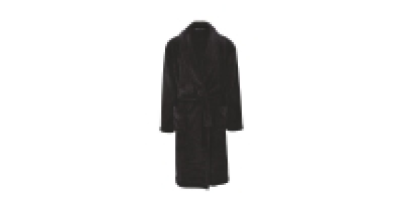 Avenue Mens Dressing Gown Grey