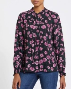 Print Tie Blouse