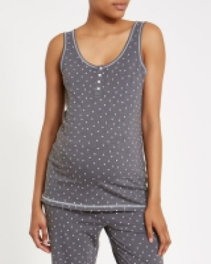 Maternity Star Print Henley Vest