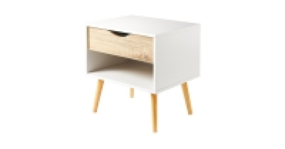 Aldi  Kirkton House White Bedside Table