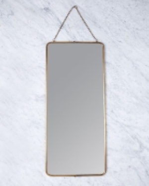 Dunnes Stores  Helen James Considered Rectangle Brass Mirror