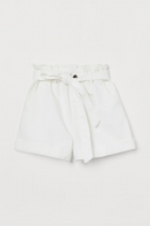 HM   Denim paper bag shorts