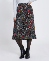 Dunnes Stores  Printed Ruffle Midi Skirt