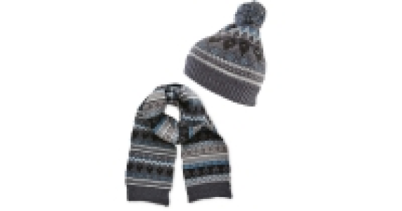 Mens Fairisle Hat And Scarf