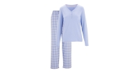 Aldi  Light Blue Ladies Flannel Pyjamas