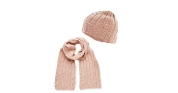 Ladies Pastel Hat And Scarf