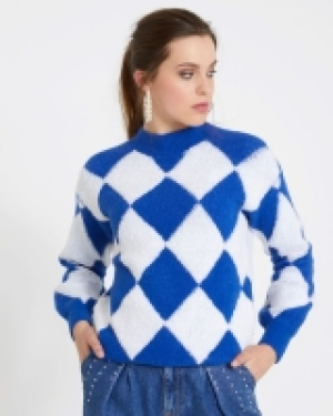 Savida Square Pattern Jumper