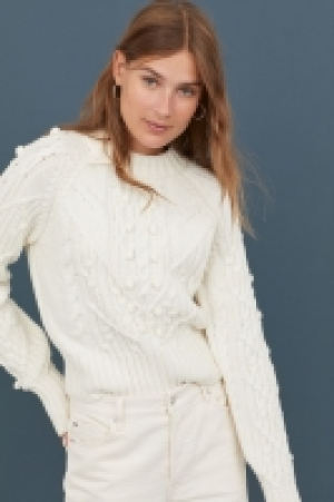 HM   Cable-knit wool-blend jumper