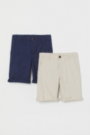 HM   2-pack cotton chino shorts