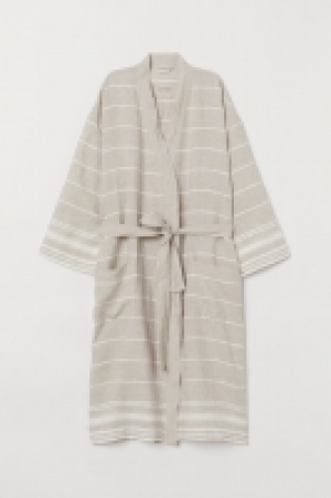  Washed linen dressing gown 34.99 €