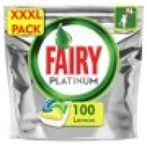 Tesco  Fairy Dishwasher Plat Yellow 100Ct