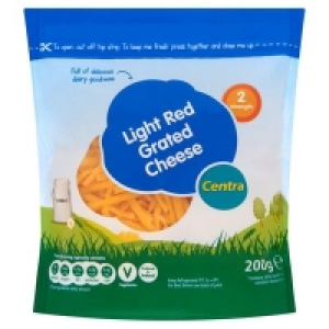Centra Light Cheddar Cheese Grated 200g 2.00 €