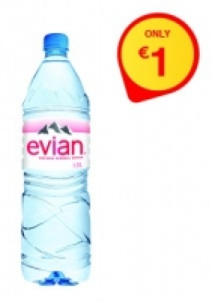 evian water 1.5lt only 1