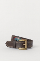 HM   Embroidered leather belt