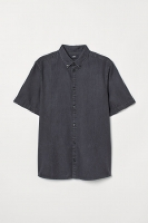 HM   Short-sleeved denim shirt