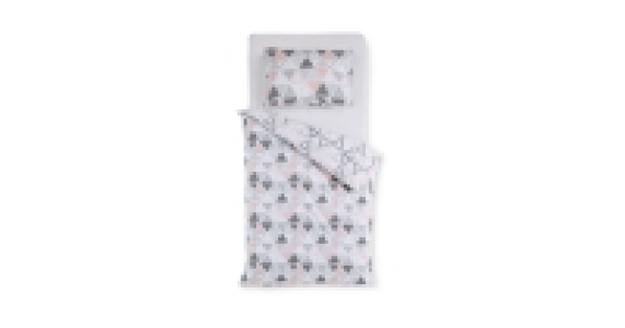Pink Geometric Toddler Duvet Set