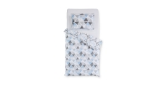 Blue Geometric Toddler Duvet Set