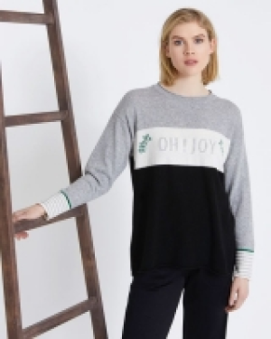 Carolyn Donnelly The Edit OH! Joy Slogan Sweater