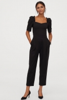 HM   Puff-sleeved jumpsuit