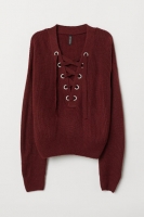 HM   Knitted jumper with lacing