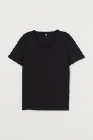 HM   Low-necked T-shirt Slim Fit