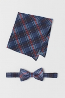 HM   Bow tie and handkerchief