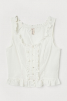 HM   Frilled cotton top