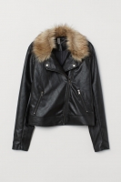 HM   Biker jacket with faux fur