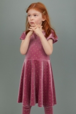  Glittery velour dress 7.00 €