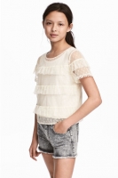 HM   Tiered tulle top