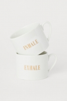 HM   2-pack porcelain mugs