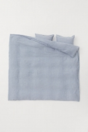 HM   Marled linen duvet cover set