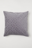 HM   Quilted velvet cushion cover