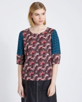 Dunnes Stores  Carolyn Donnelly The Edit Mixed Print Top