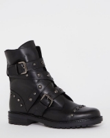 Dunnes Stores  Leather Stud Biker Boots