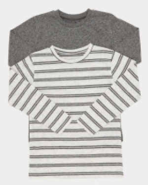 Boys Long Sleeve Tops - Pack Of 2 (3-14 years)