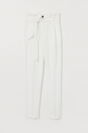 Linen-blend paper bag trousers 19.99 €