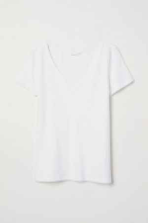 HM   V-neck jersey top