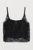 HM   Cropped lace strappy top