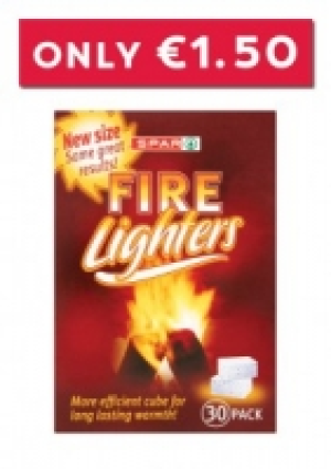 SPAR FIRELIGHTERS (30 PACK) ONLY 1.50