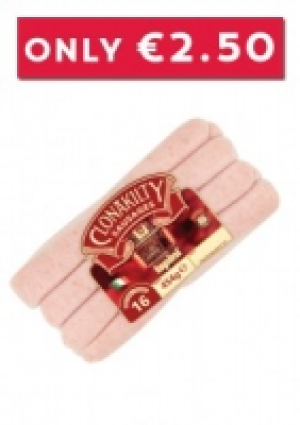 CLONAKILTY SAUSAGES 16 PACK ONLY 2.50