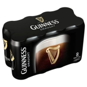 GUINNESS DRAUGHT CAN PACK 8 X 500ML 12.50 €