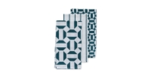 Tile Print Tea Towels 3 Pack