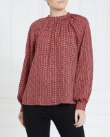 Dunnes Stores  Gallery High Neck Long Sleeve Blouse