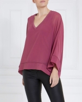 Dunnes Stores  Gallery Chiffon V-Neck Top