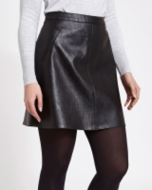 Leather Look Mini Skirt