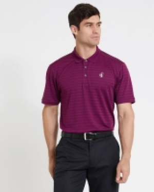 Pádraig Harrington Purple Jacquard Print Polo (UPF 50) 12.00 €