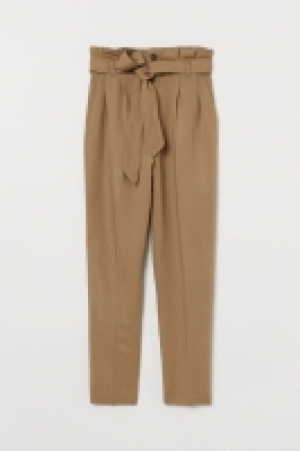  Linen-blend paper bag trousers 17.99 €